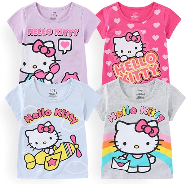 HelloKitty　ノースリーブシャツ　130 Amazon.com: Hello Kitty Girls Shirts - Short Sleeve Cute